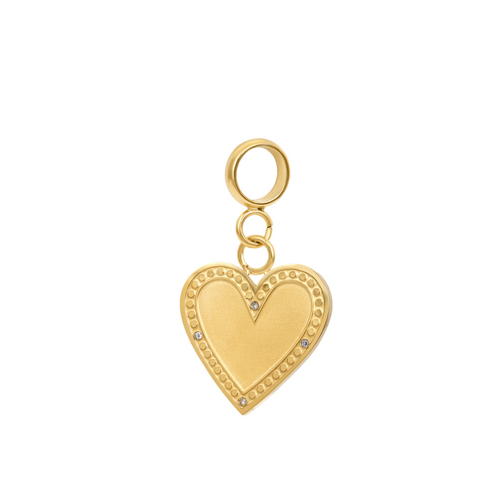 Charm iXXXi CONNECT en forme de cœur en zircone