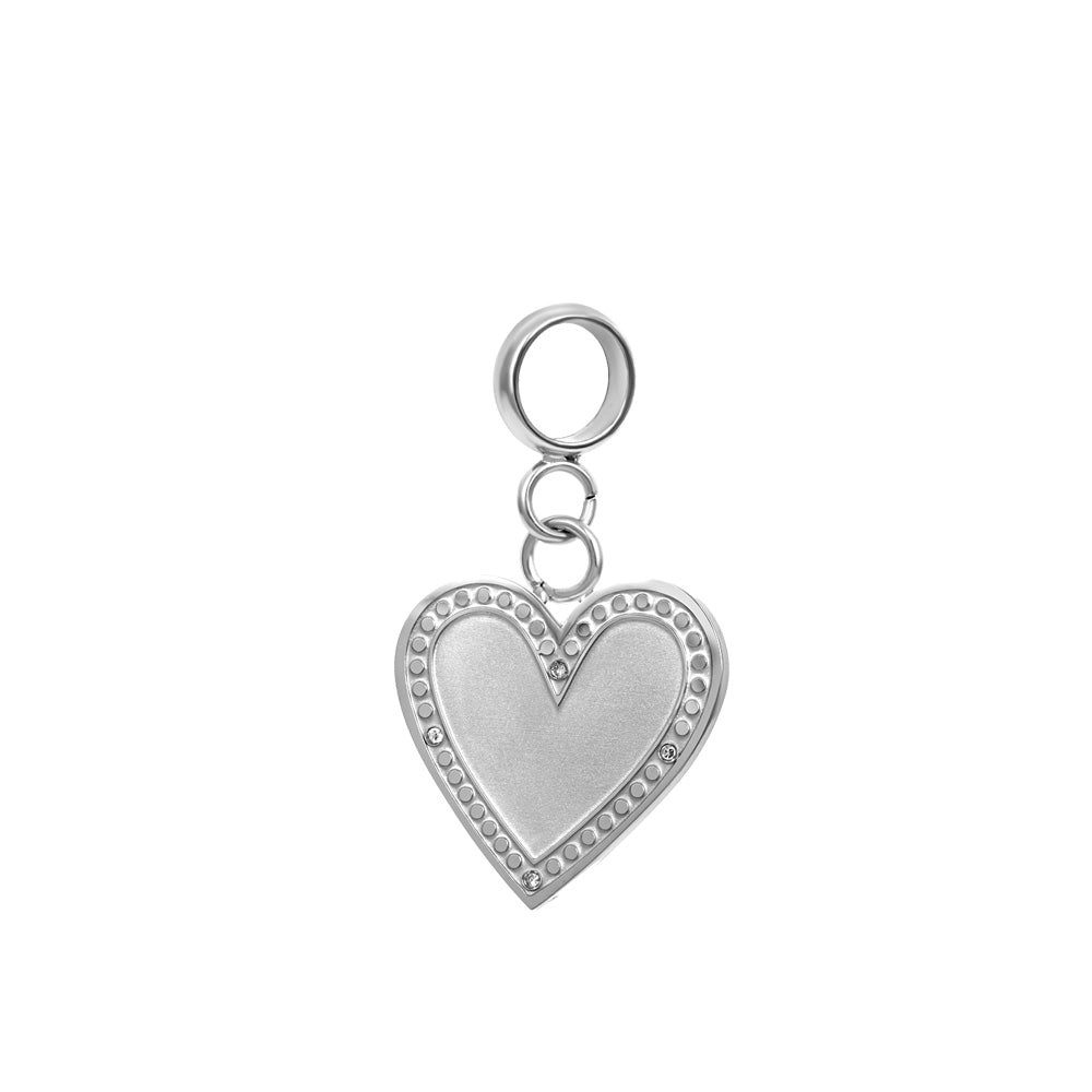 Charm iXXXi CONNECT en forme de cœur en zircone