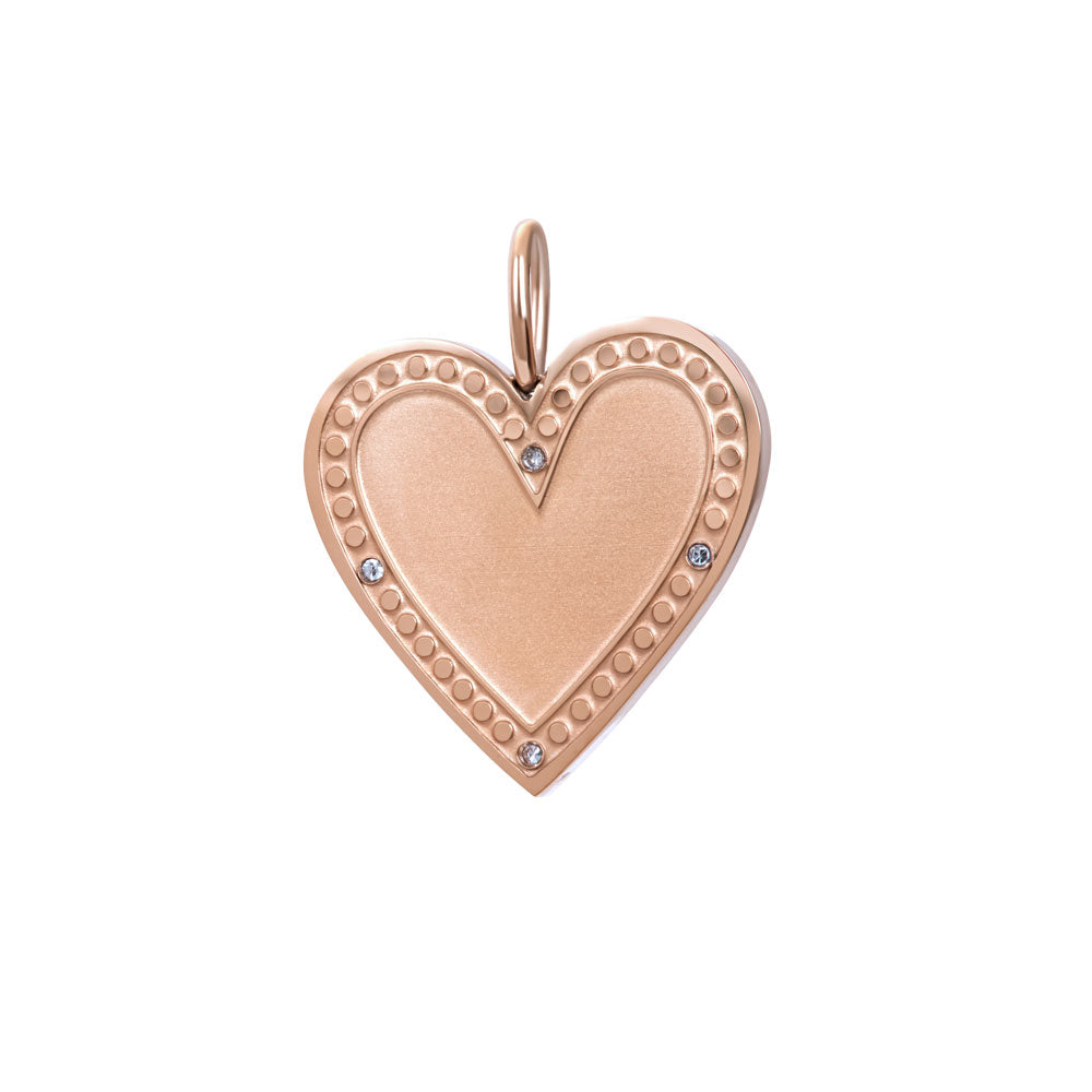 Pendentif iXXXi CONNECT en forme de cœur en zircone