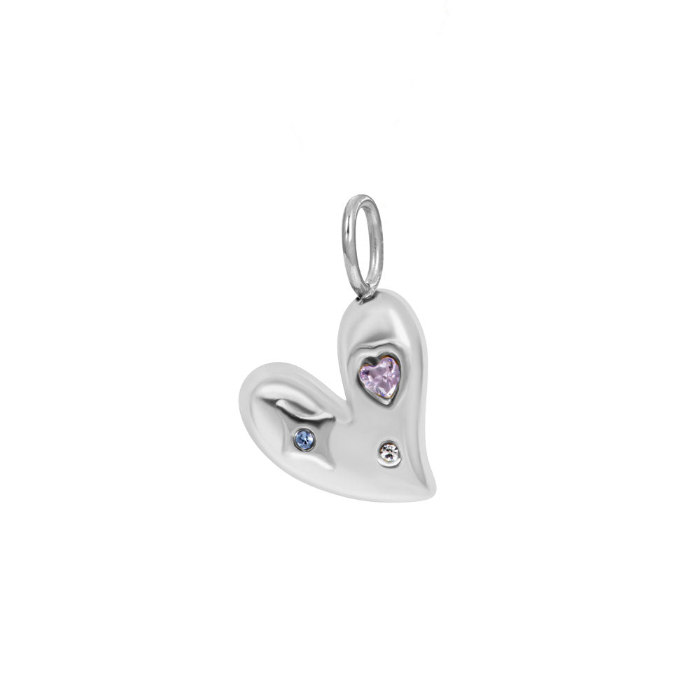 Pendentif iXXXi Jewelry en forme de cœur en zircone