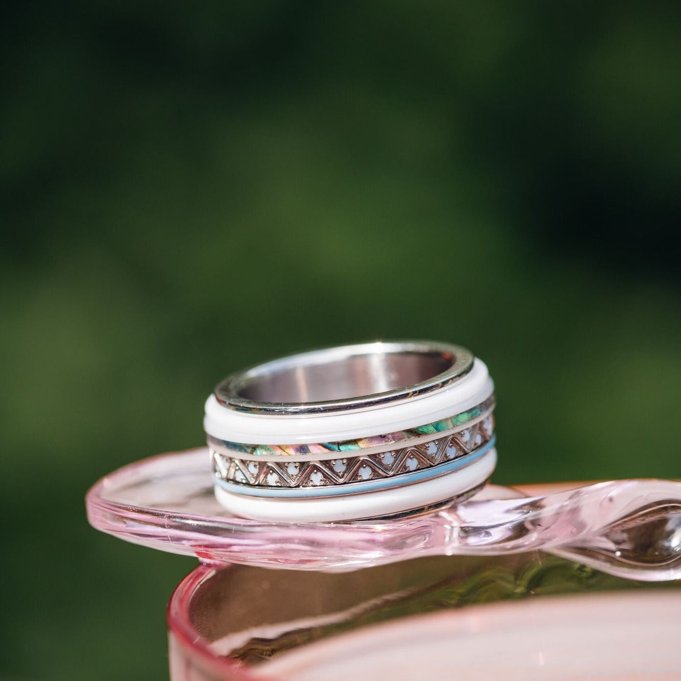 iXXXi Bague de remplissage pour bijoux Lisse Blanc