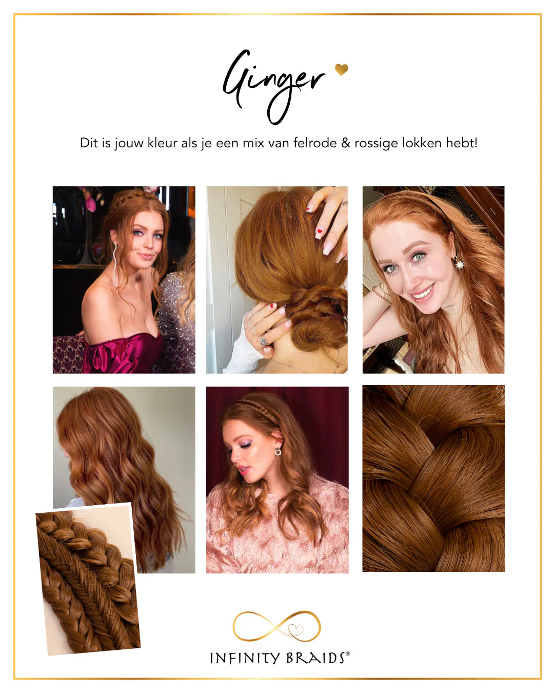 Infinity Braids Vienne Gingembre