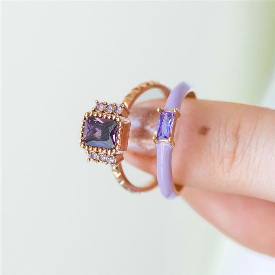 Bague iXXXi Fame Lilas Brillant