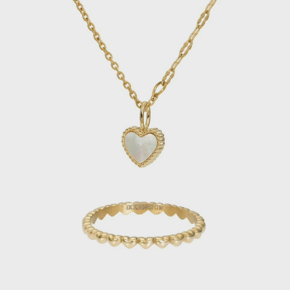 ENSEMBLE DE BAGUE D'AMOUR DE FAME