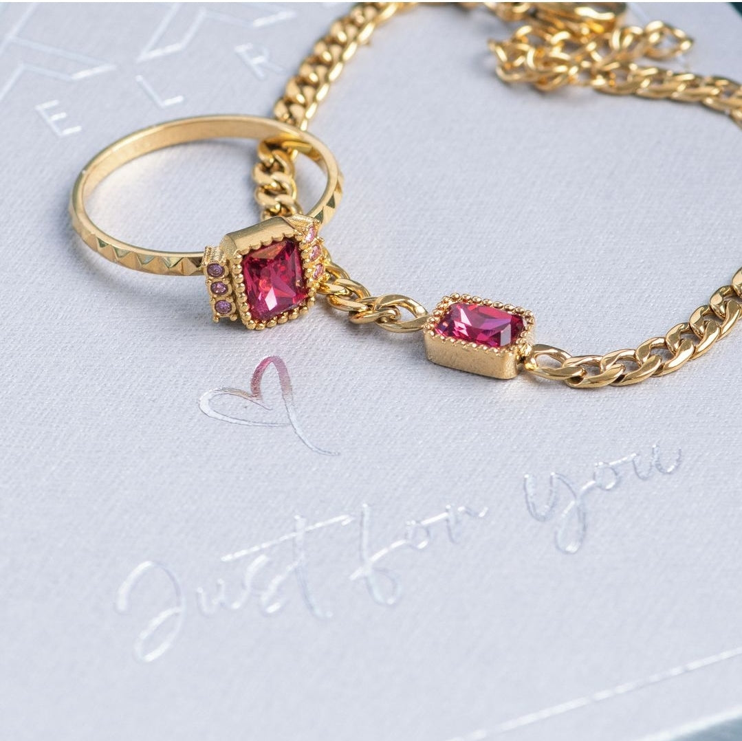 Ensemble de bagues Fame Classic Miracle Doré/Rose