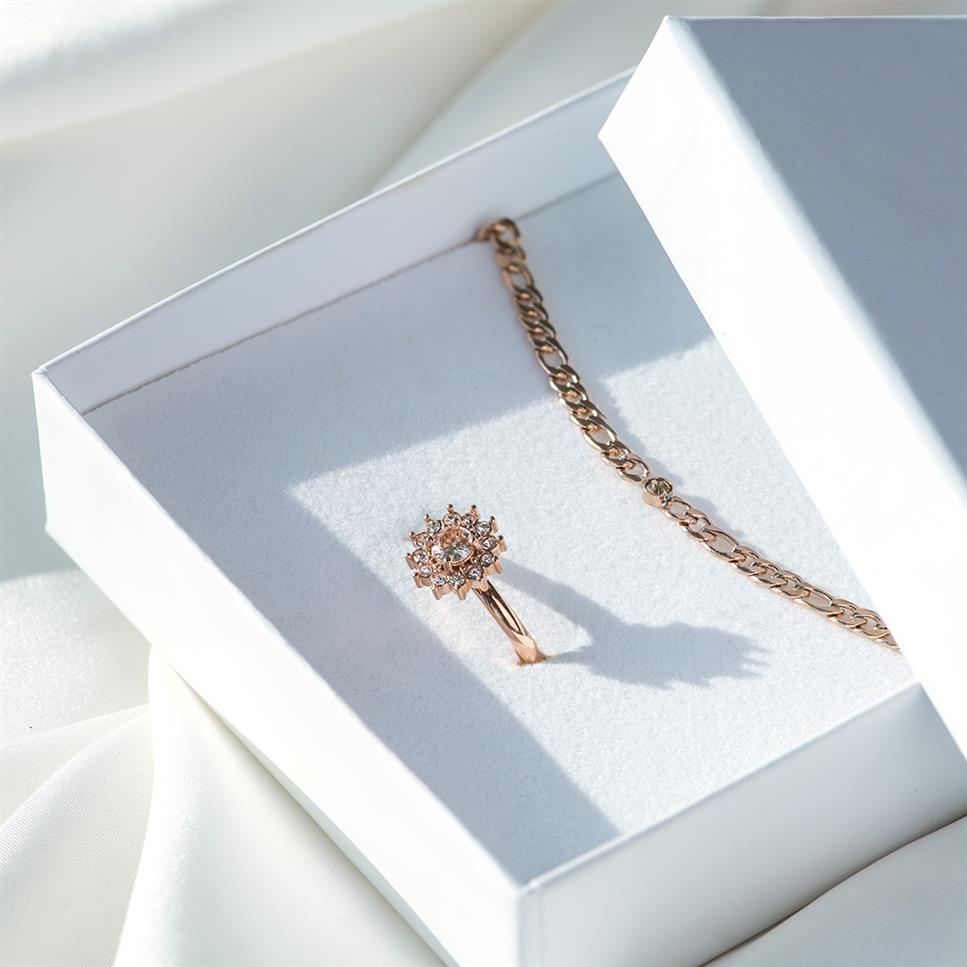 iXXXi Jewelry Fame Lucia ring set Rosé-Gold/Peach