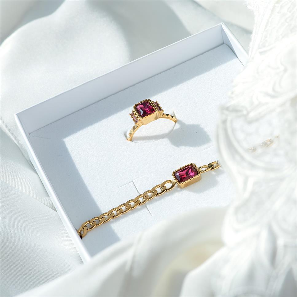 Ensemble de bagues Fame Classic Miracle Doré/Rose
