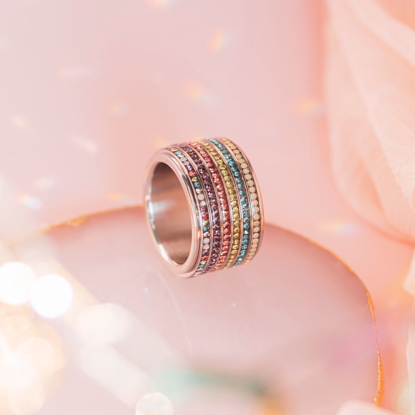 Bague de remplissage iXXXi Jewelry en forme de fleur de zircone