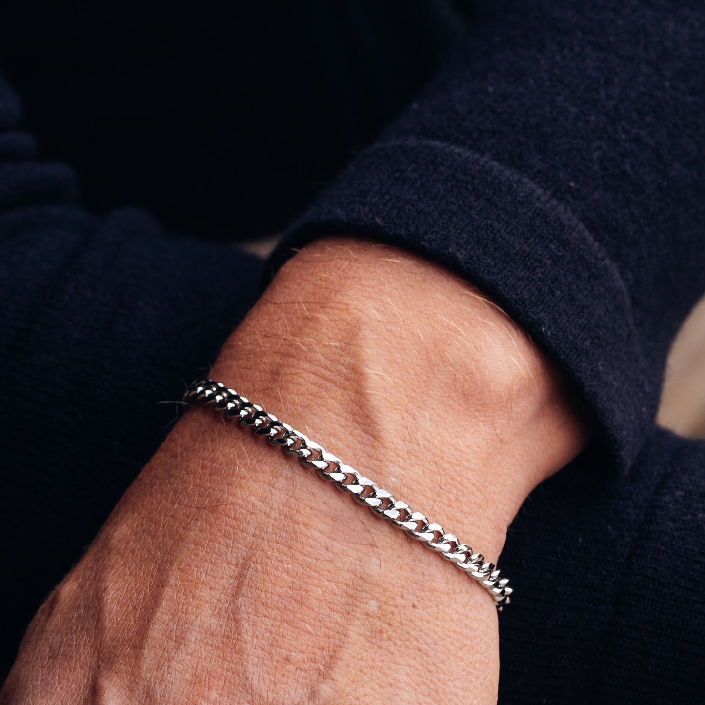 iXXXi Bracelet Homme Chaîne Plate