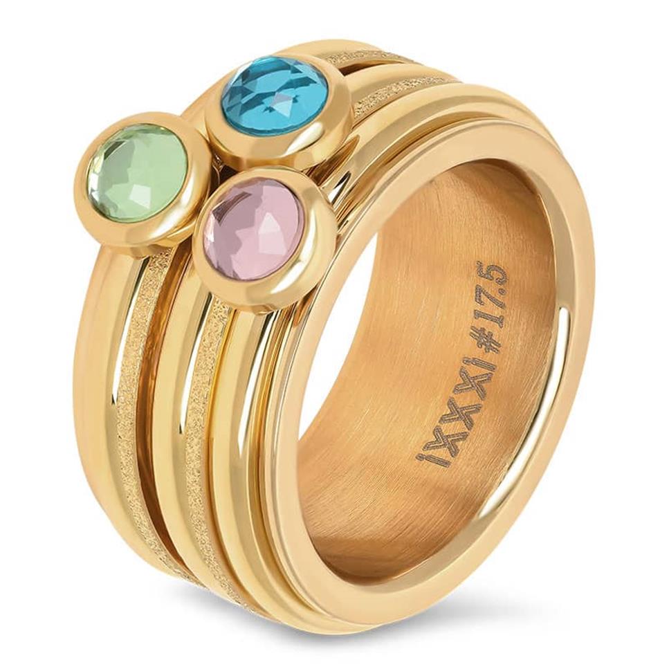 iXXXi Rondelle Bijoux 6mm 1 Zircone Bleu d'Eau 2mm