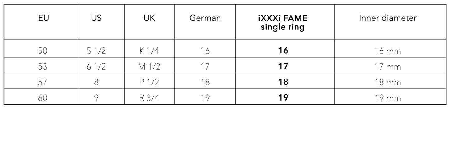 iXXXi FAME Bague Lucia
