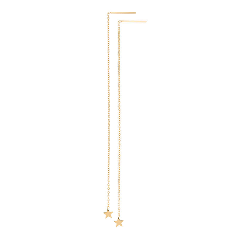 Ear Studs Chain Star