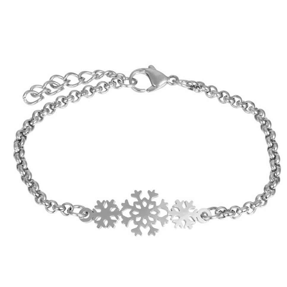 iXXXi Bijoux Bracelet Flocon de Neige 17+3cm