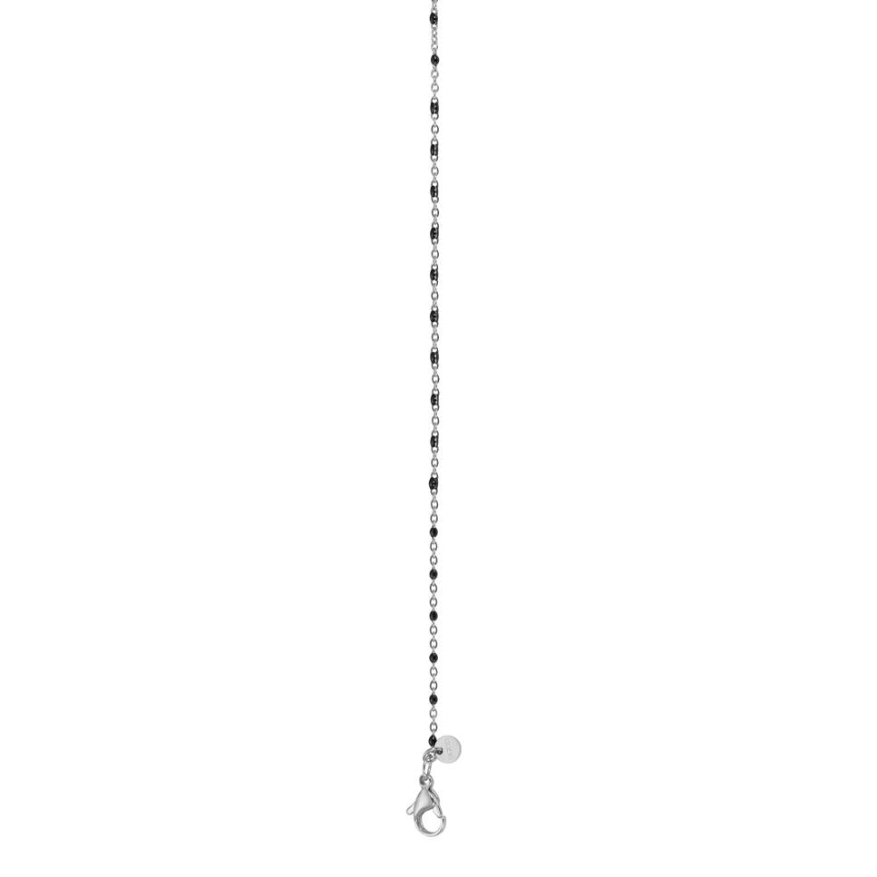 Collier bijoux iXXXi 1mm perles noires