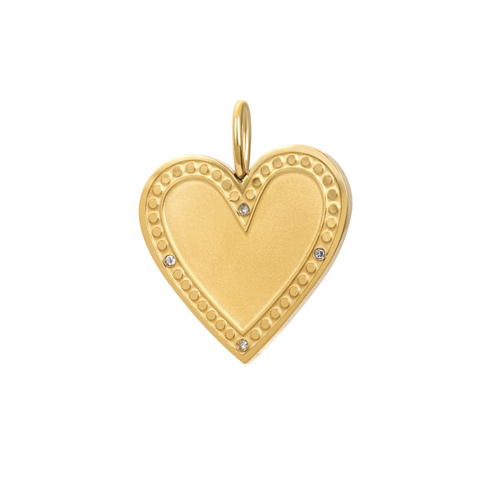 Pendentif iXXXi CONNECT en forme de cœur en zircone