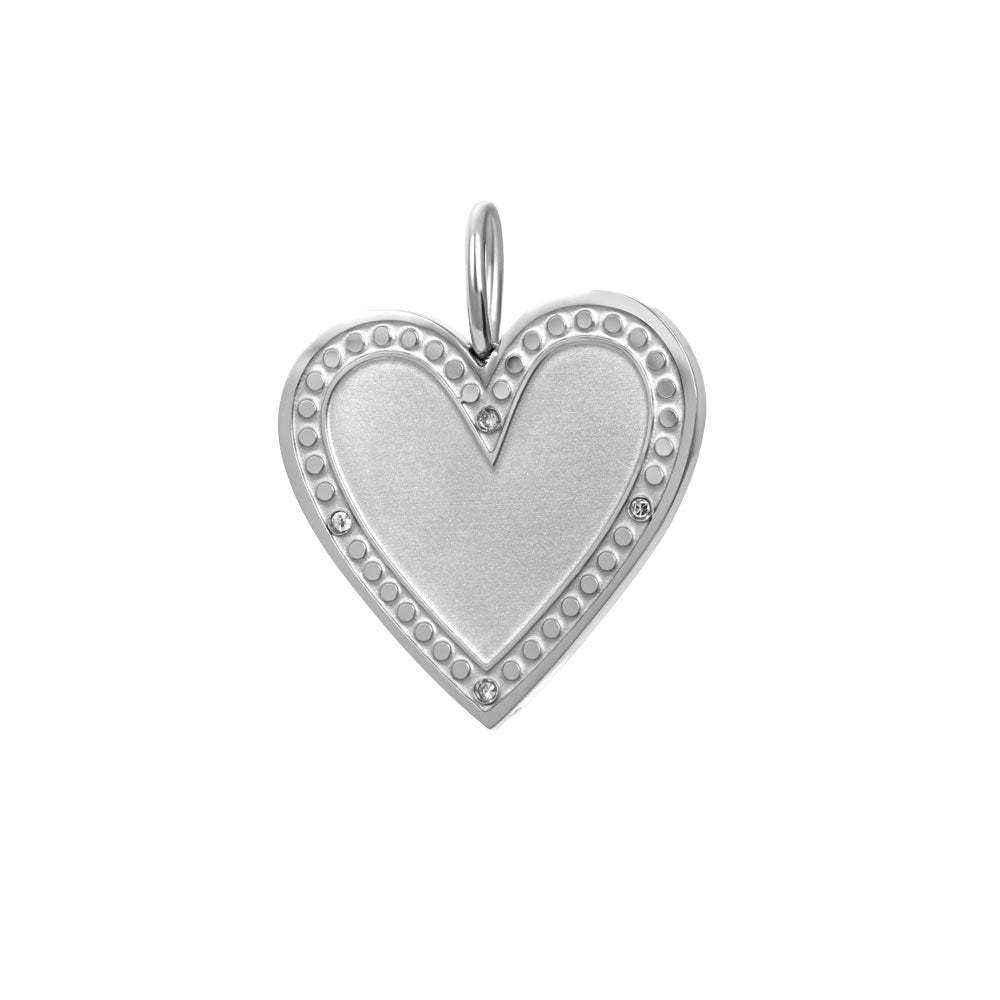 Pendentif iXXXi CONNECT en forme de cœur en zircone