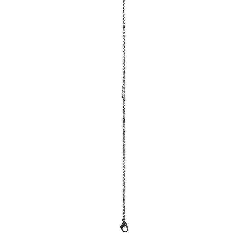 Collier bijoux iXXXi 1mm avec logo 60cm