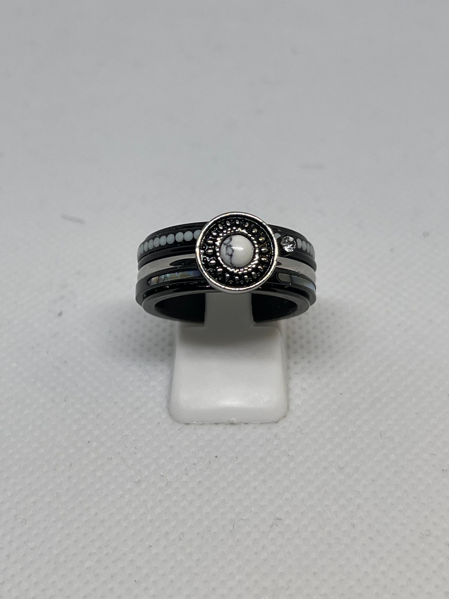 Bague composite iXXXi Vintage Blanc