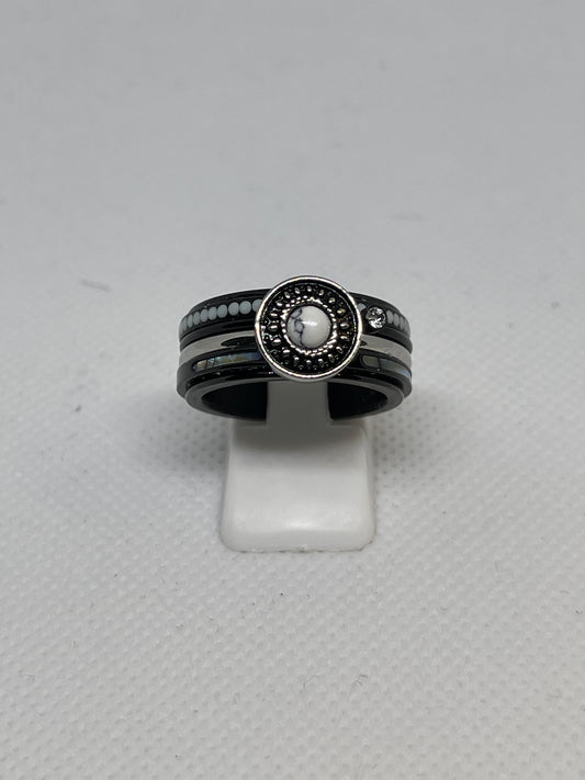 Bague composite iXXXi Vintage Blanc