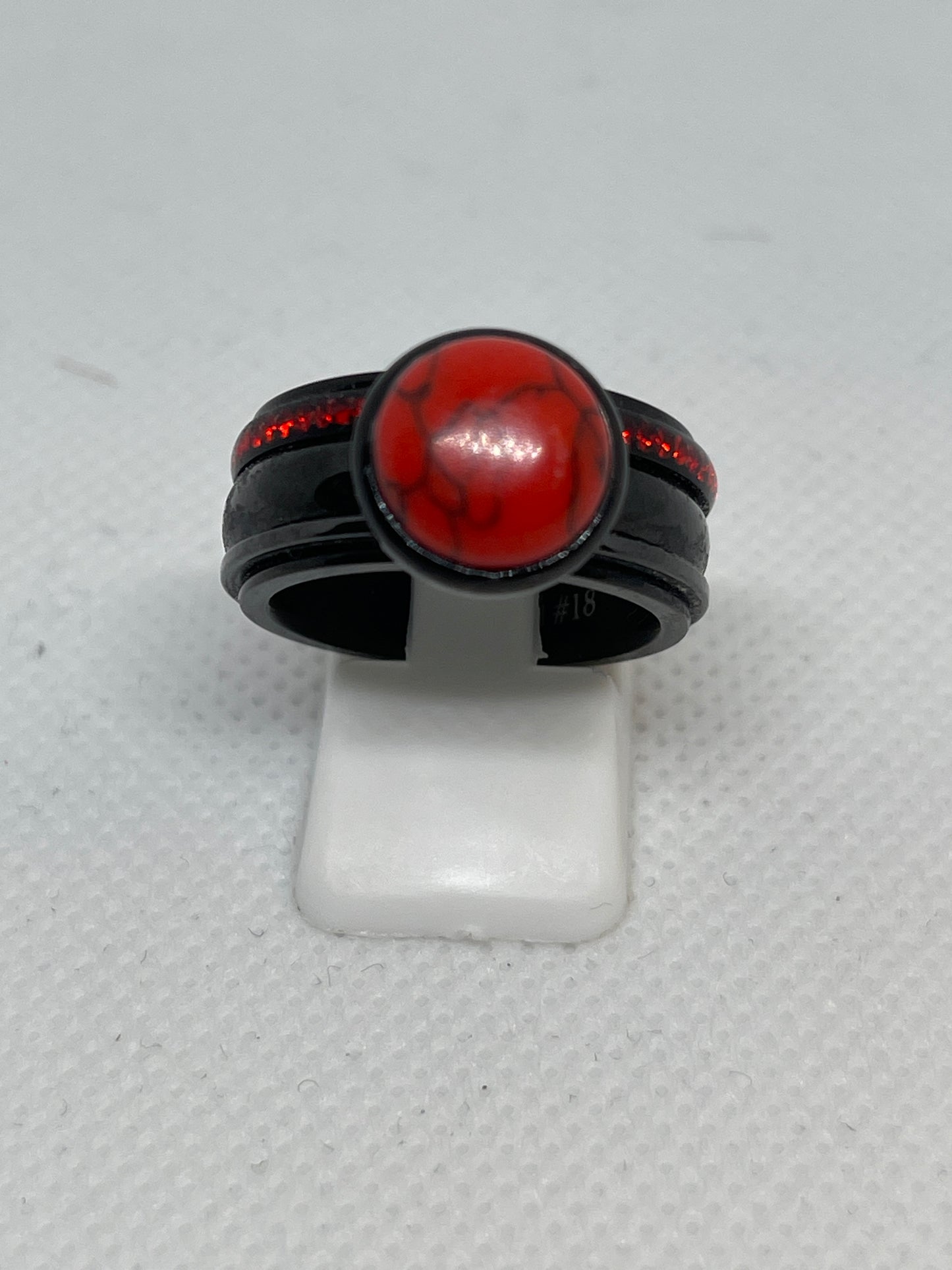 Bague composite iXXXi Noir&amp;Rouge