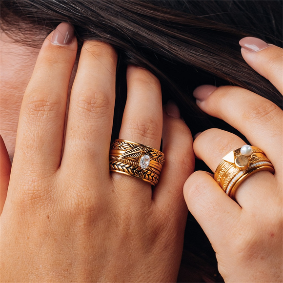 iXXXi Bague de Remplissage Bijoux Symbole Plume 2mm