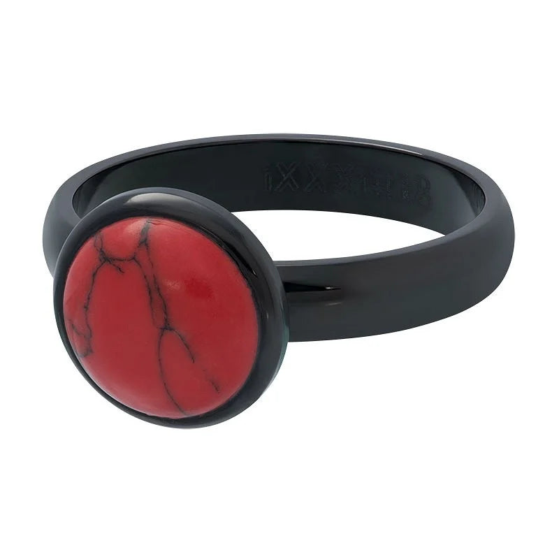 Bague composite iXXXi Noir&amp;Rouge