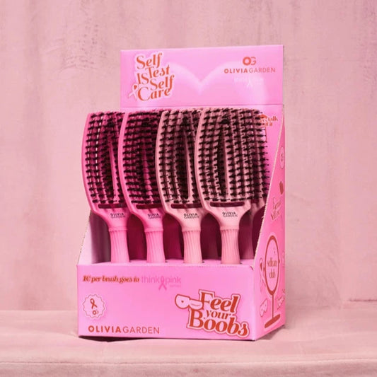 Olivia Garden Brosse à Doigts Sanglier & Nylon Think Pink 2024