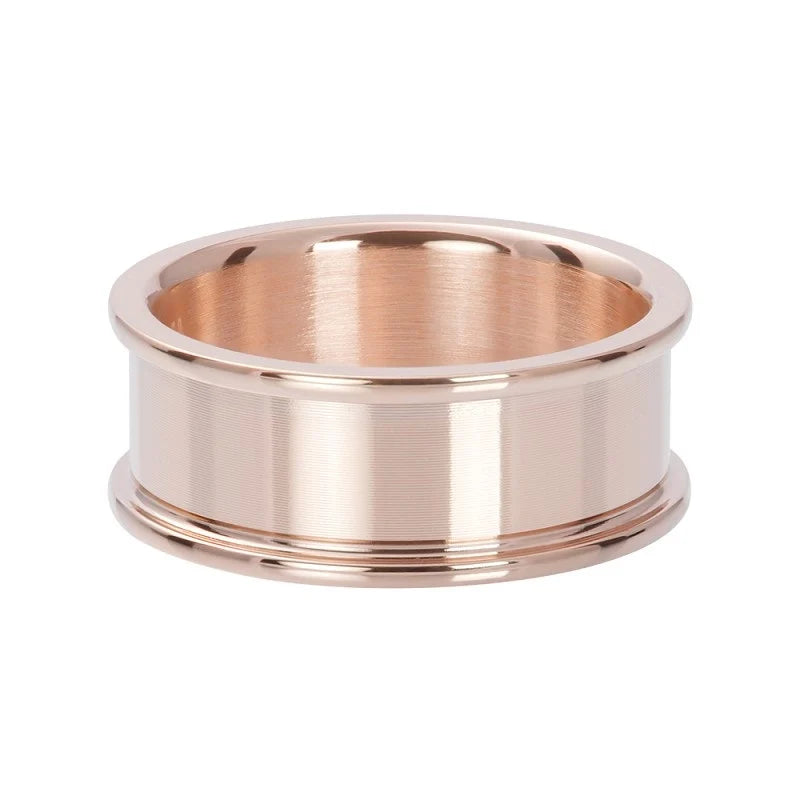 Bague iXXXi composite Cercles Plats Or Rose