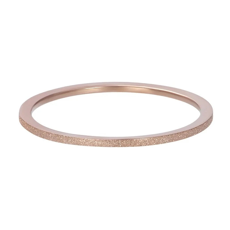 Bague iXXXi composite Cercles Plats Or Rose