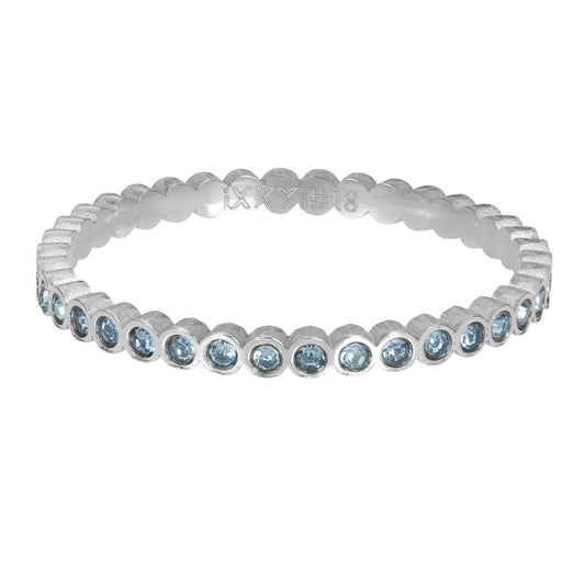 iXXXi Jewelry Small Circle Stone  Blue