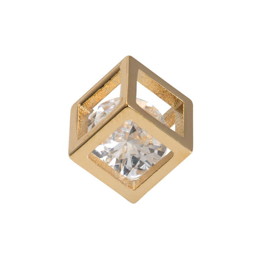 iXXXi Bijoux Charm Creux Cube Pierre