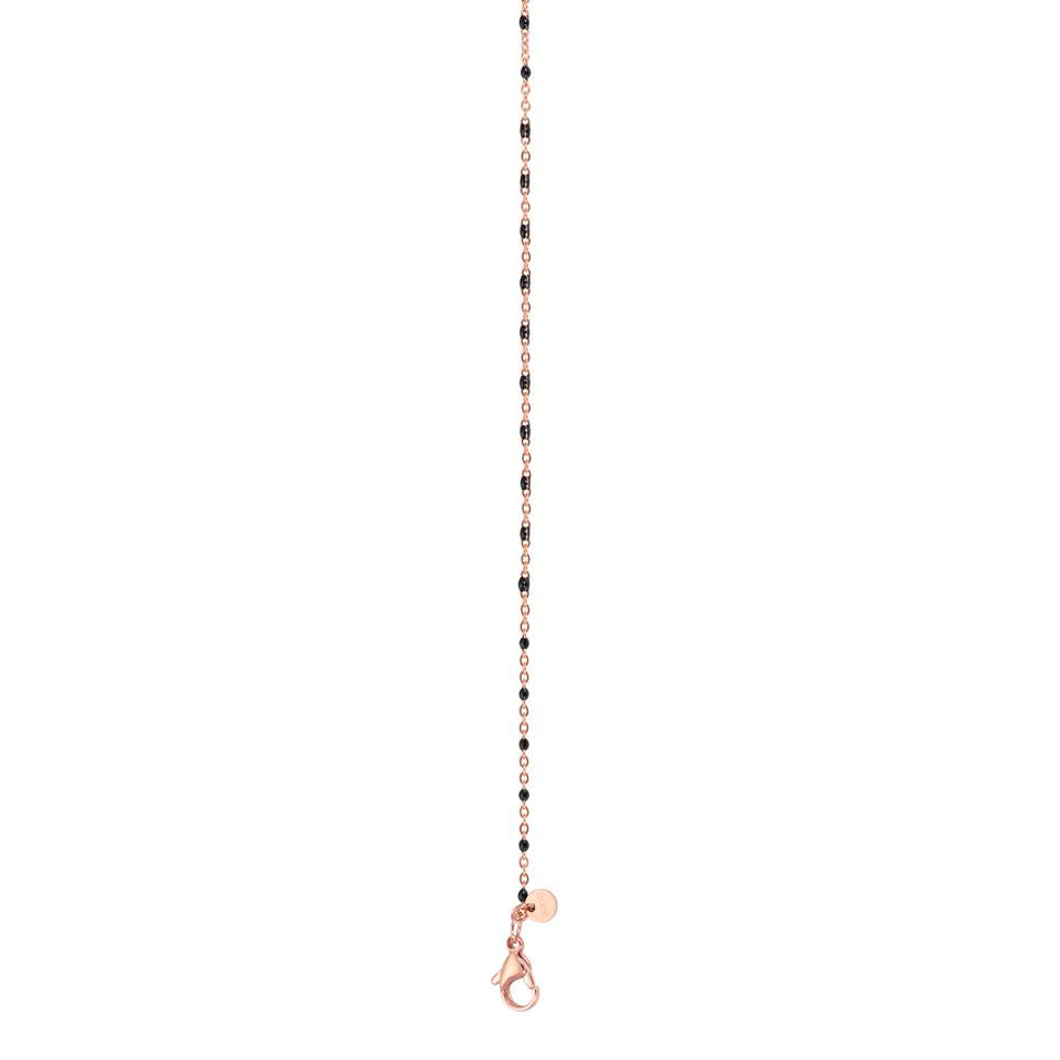 Collier bijoux iXXXi 1mm perles noires