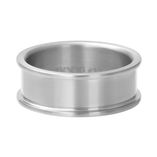 iXXXi Homme Bague de base Argent 8 mm